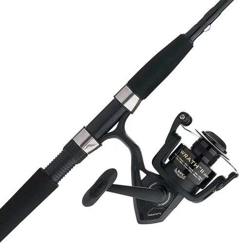 Vista 12 de Penn Wrath II - Combo de carrete giratorio y caña de pescar