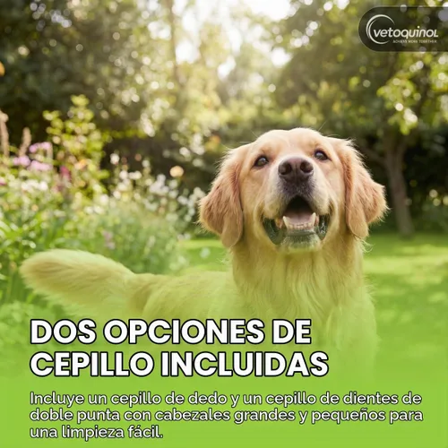 Vista 5 de Vetoquinol Enzadent Kit de pasta de dientes con cepillos para mascotas, 3.2