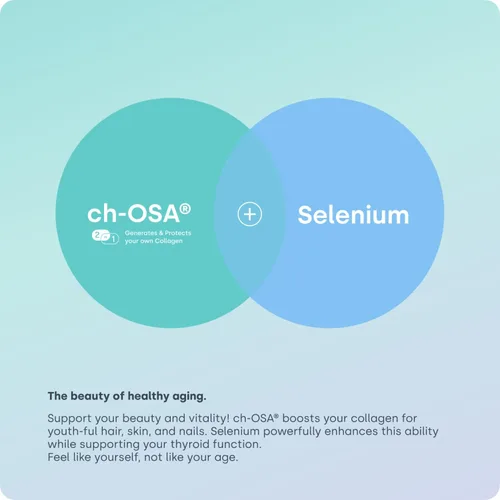 Vista 6 de Biosil Healthy Aging - 60 cápsulas - Belleza, vitalidad y apoyo para la tiroides - con Ch-OSA y selenio patentados - Suministro para 30 días