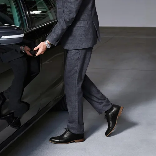 Vista 9 de Bruno Marc Zapatos de vestir formales suaves con cordones para hombre