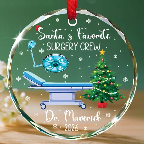 Vista 21 de Un médico verdaderamente asombroso es difícil de encontrar Adornos de vidrio, Adorno de Navidad personalizado de agradecimiento al médico 2025