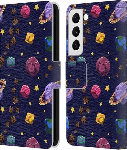 Vista 96 de Head Case Designs Officially Licensed Carla Morrow Colorful Space Dice Patterns Leather Wallet Case Compatible with Samsung Galaxy A07 4G