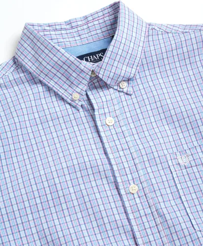 Vista 6 de Chaps Camisa para hombre - Camisa de manga corta con cuello abotonado (S-2XL)