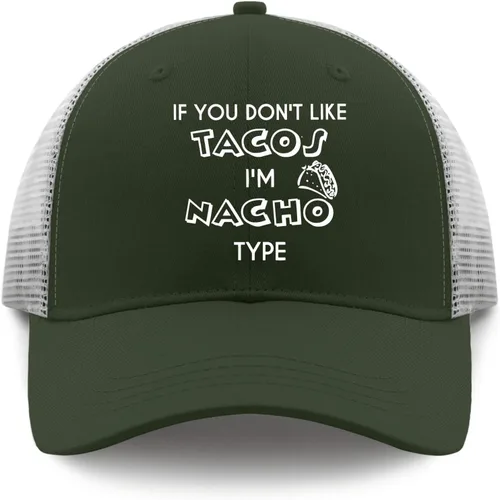 Vista 9 de devor Cap If You Don't Like Tacos I'm Nacho Type Baseball Caps for Women Graphic Denim Dad Hats Adjustable