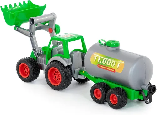 Vista 2 de Polesie Polesie8794 Farmer Technic Tractor con cargador frontal y vehículos de juguete, multicolor