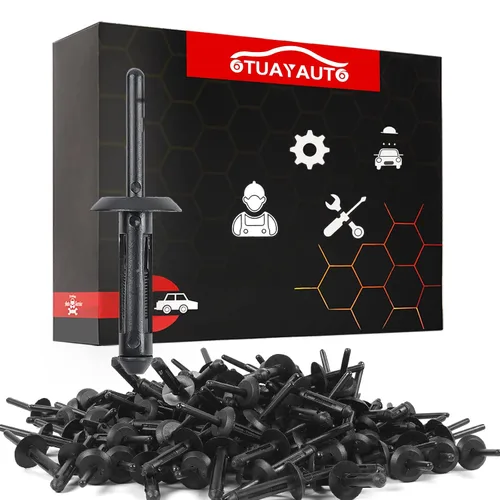 Vista 5 de OTUAYAUTO 10184895 140 clips de retención de remaches de plástico para puerta de parachoques de guardabarros de repuesto para Jeep Wrangler 07-20