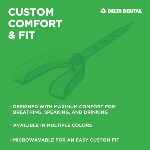 Vista 3 de Delta Dental Protector bucal deportivo con correa, aceptado por la ADA, 2 veces la absorción de impactos, funciona con aparatos ortopédicos 2X