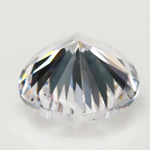 Vista 3 de JIANGYUANGEMS Piedra de circonita cúbica blanca con forma de pera 5A de 0.118 x 0.197 in, corte a máquina, piedra sintética suelta para fabricación