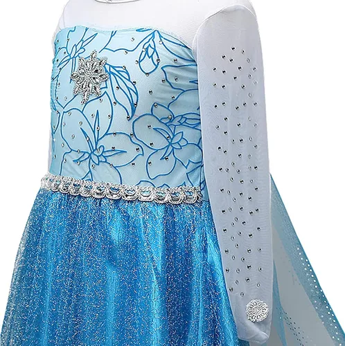 Vista 2 de GJDAMFD Ropa de princesa para niñas, vestidos de disfraz con accesorios para fiesta de cumpleaños de Halloween