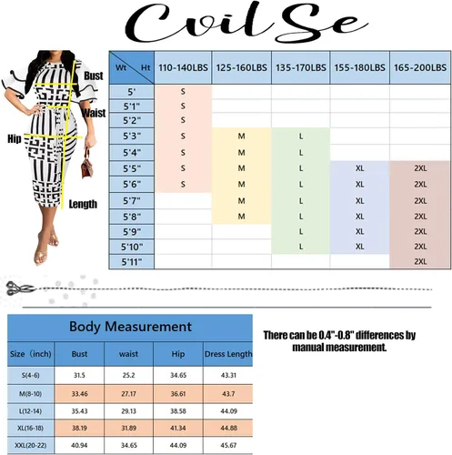 Vista 7 de Cvilse Vestidos de lápiz ajustados elegantes para mujer, ropa de trabajo para negocios