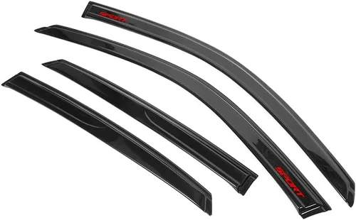 Vista 3 de EVPROXP - Visera de ventana compatible con Civic Sedan 2022 de 4 puertas, deflector de ventilación de ventana lateral, teñido ahumado oscuro