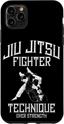 Vista 13 de Martial Arts MMA Fighter Technique Over Strenght Jiu Jitsu Case for iPhone 16