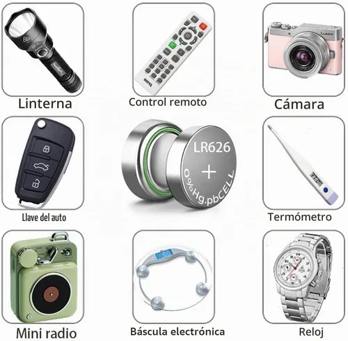 Vista 4 de SKOANBE 20 paquetes SR626SW LR626 AG4 377 V377 LR66 1.5V batería de reloj