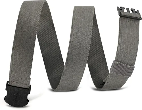 Vista 8 de WHIPPY Cinturón elástico unisex para hombre con hebilla no metálica, cinturón ajustable