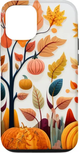 Vista 28 de Fall Leaves Autumn Pumpkin Theme Autumn Color Yellow Case for iPhone 17