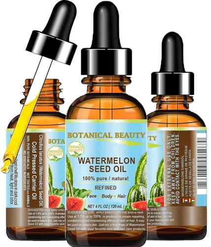 Vista 6 de Botanical Beauty Aceite de transportador de semillas de sandía egipcia Aceite de los Reyes Egipcios 100% puro natural prensado en frío virgen sin