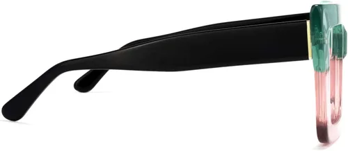 Vista 6 de Zeelool Elegantes gafas cuadradas de gran tamaño con bloqueo de luz azul para mujer, 100% protección UV400, Brandon VFP0306