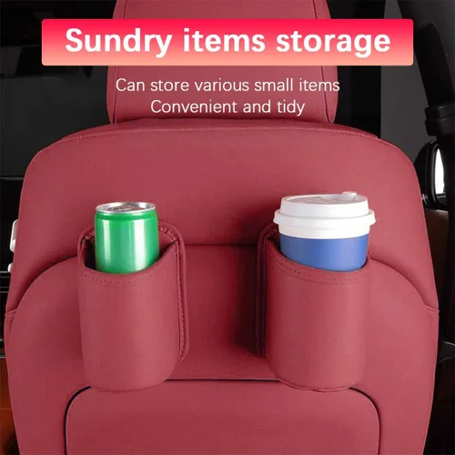 Vista 6 de Portavasos grande para puerta de automóvil, clip en el asiento del vehículo, soporte para bebidas colgante lateral, organizador de botellas de agua