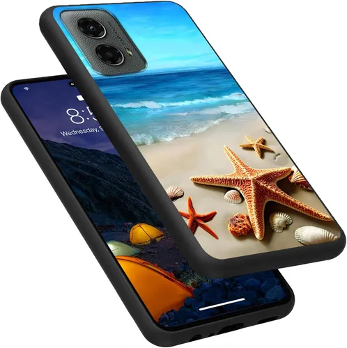 Vista 79 de Funda para Motorola Moto G Play 4G 2024, delgada y ligera, de silicona de TPU suave, color negro, ultrafina, para Motorola Moto G Play 4G 2024, Art