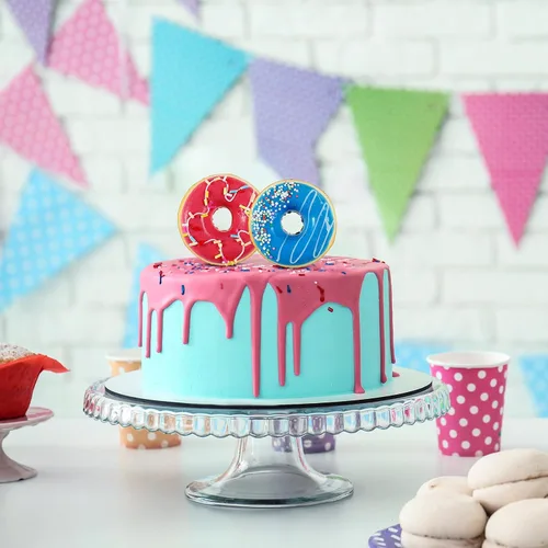 Vista 5 de Chalyna 8 donas de juguete pequeñas para fiestas de donas falsas, elegantes