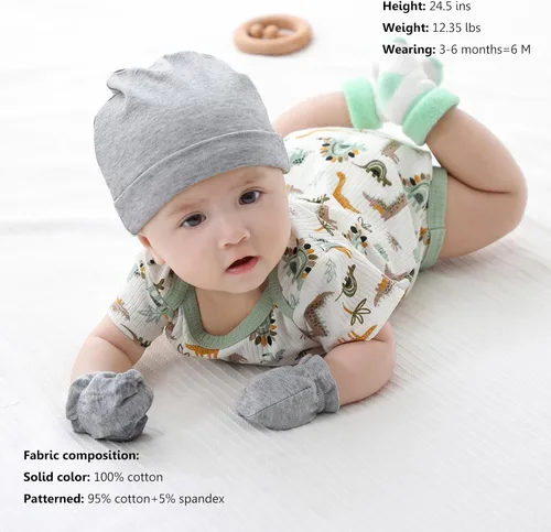Vista 35 de Body de manga corta para bebé recién nacido, ropa de algodón de una pieza, 5 unidades, 0-12 meses