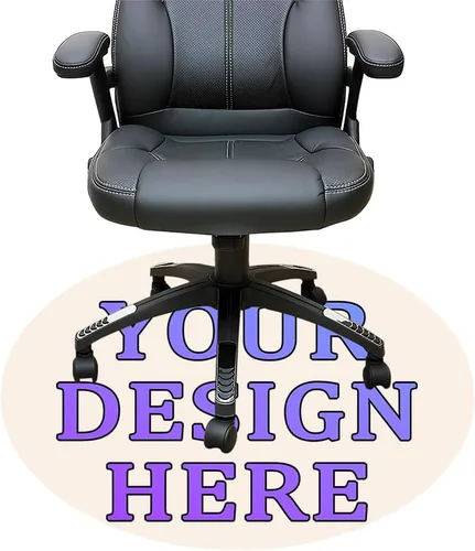 Vista 118 de Tapete redondo personalizado para silla de escritorio de oficina, diseño de tu propio logotipo de foto, texto, alfombrillas circulares