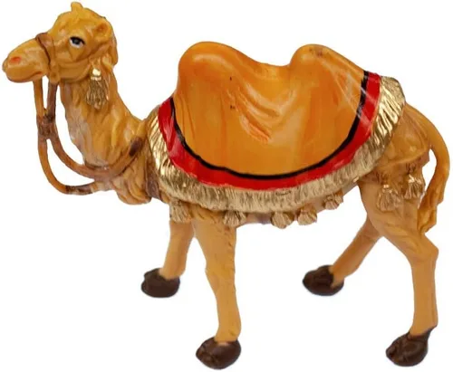 Vista 2 de Venerare Figura de pesebre de camello de pie Colección 5 pulgadas Hecho a mano en Italia