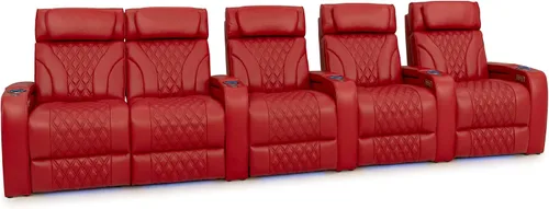Vista 77 de Seatcraft Luminis LT - Asiento de cine en casa, reclinable, color rojo