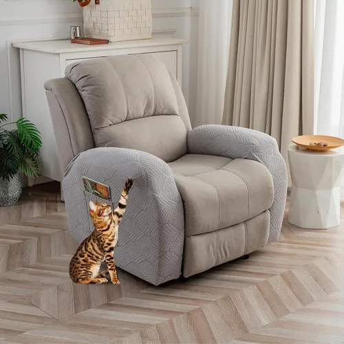 Vista 42 de Funda para Silla Reclinable 100% Impermeable, 1 Pieza Fundas Elásticas para Sofá Reclinable Lavables para Silla Reclinable para Mascotas, Perros