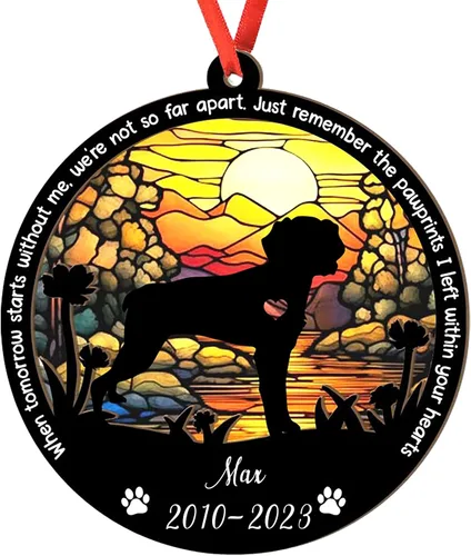 Vista 78 de Adorno personalizado para atrapasoles de sabueso afgano, adorno de Navidad de sabueso afgano – Regalo para perro amante, sabueso afgano