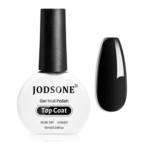 Vista 14 de JODSONE Capa superior de gel con purpurina, 0.6 fl oz, gel brillante que