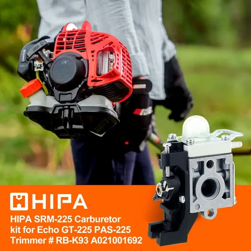 Vista 2 de Hipa SRM 225 Carburador para Echo SRM-225 PAS 225 GT225 GT-225 SRM225 PE225 PE-225 PAS225 PAS-225 SHC225 PPF225 Weedeater Trimmer Reemplazar RB-K93