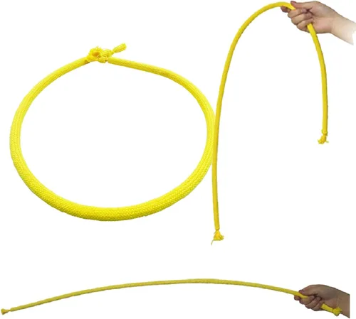 Vista 2 de sumrica Cuerda flexible rígida (3 piezas, amarillo), cuerda rígida, truco de magia, truco de primer plano de escenario de comedia, accesorios