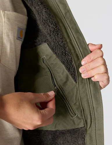 Vista 6 de Carhartt Chaqueta Iconic Washed Duck Sierra para mujer Albahaca