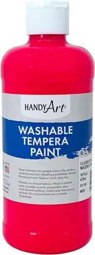 Vista 31 de Handy Art Little Masters - Pintura lavable, 16 onzas, color negro Bright & Mixable, High Opacity, Washable Colors for Classroom, Students, Kids