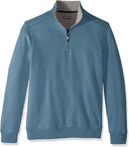 Vista 14 de Van Heusen Flex de manga larga 1/4 cremallera suave suéter polar para hombre (descontinuado)