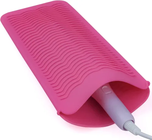 Vista 11 de 1 Paquete de Funda de Silicona Resistente al Calor para Alisador de Cabello, Rizador, Plancha Plana y Herramientas Calientes para el Cabello Negro