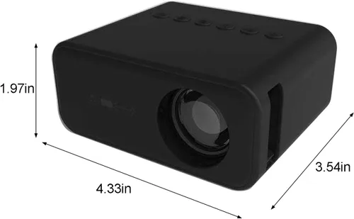 Vista 2 de Mini proyector de video 1080P proyector portátil compatible con USB teléfono Android IOS, proyección de 100 pulgadas, artilugios tecnológicos