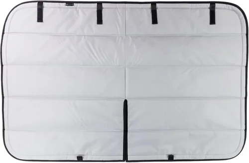 Vista 22 de Cubierta opaca aislante para ventana diseñada para Ford Transit alto/medio, borde de plástico completo de 130 pulgadas de longitud, ventana trasera
