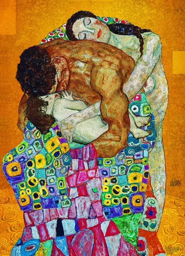 Vista 2 de EuroGraphics The Family (Expanding Upon The Work de Gustav Klimt) - Rompecabezas de 1000 piezas