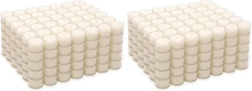 Vista 12 de Stonebriar Velas de té de 8 horas de tiempo de combustión, velas transparentes sin perfume de larga duración para decoración del hogar y ocasiones