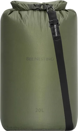 Vista 26 de Bee Nesting Juego de bolsas secas ultraligeras para mochileros, saco seco impermeable para camping, senderismo, motocicleta, saco de cosas ligeras