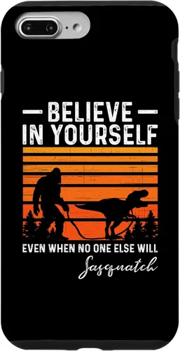 Vista 9 de Funda divertida para iPhone 15 Bigfoot Sasquatch Tyrannosaurus Rex Believer