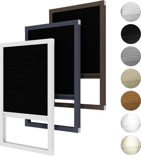 Vista 10 de Hoeflife Persianas celulares opacas sin cordones, persianas de tragaluz para ventanas, persianas de techo para el hogar, oscurecimiento