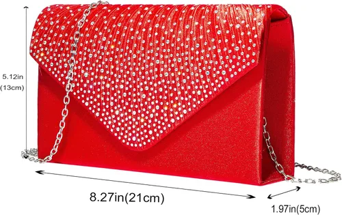 Vista 12 de LETODE Bolsos de mano para mujer, bolsos de noche y embragues para mujer, bolsos de sobre, bolsos de fiesta, baile de graduación, bolso de boda