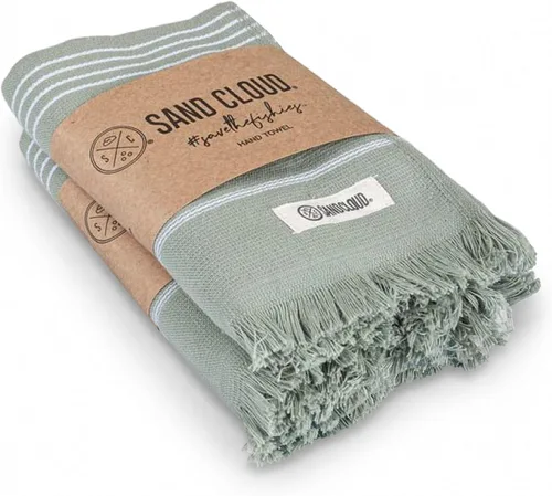 Vista 25 de Sand Cloud Toallas de baño turcas de 2 capas para baño, paquete de 2 Clásico - Gris