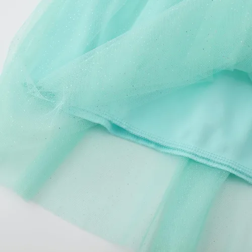 Vista 2 de Vestido de primer cumpleaños para niña, vestido floral de mariposa, manga corta, plisado, casual, vestidos de encaje para niños de 2 a 7 años