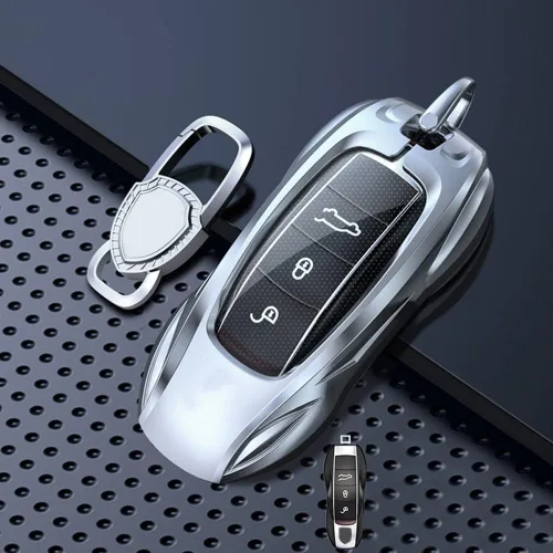 Vista 3 de Carcasa de aleación de zinc con protección de metal para Porsche Macan Cayenne Panamera 911 Cayman Boxster 718