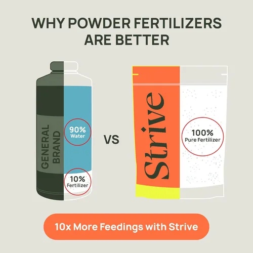 Vista 3 de Strive Fertilizer Part B Paquete – Nutrientes hidropónicos generales Veg + Bloom – Alimento vegetal de primera calidad para interiores, exteriores