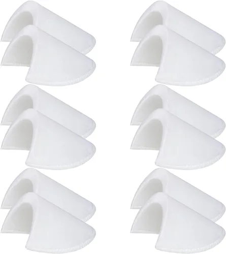 Vista 13 de Almohadillas de hombro de 1/2 pulgadas, 12 pares, almohadillas de hombro cosidas, almohadillas de espuma de esponja suave para hombres y mujeres